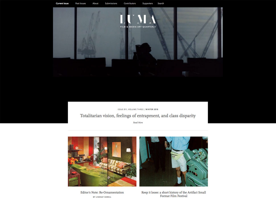 Luma home page